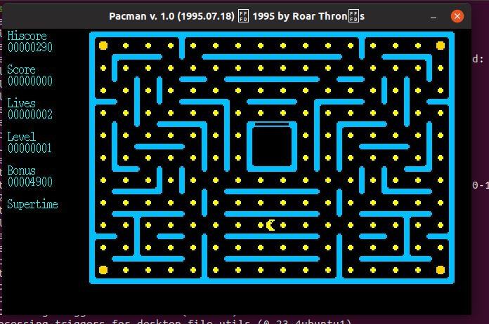 如何在Linux Ubuntu 19.04中安装PACMAN轻松玩这个游戏