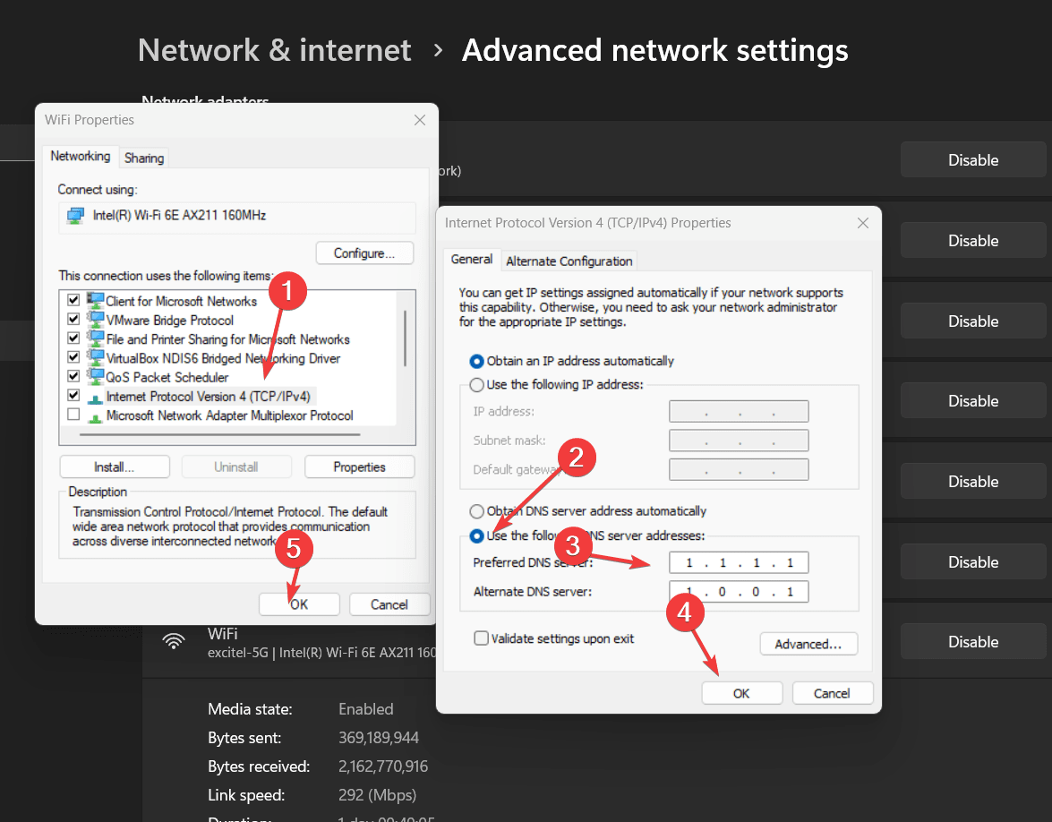 如何在 Windows 11 或 10 上将 DNS 更改为 1.1.1.1